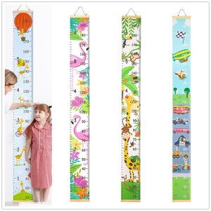 Wooden Children Height Ruler Wall Hanging Cartoon Pattern  Height Measure Ruler For Kids Growth Chart Table Home Wall Sticker