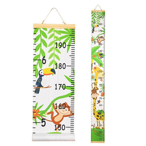 Wooden Children Height Ruler Wall Hanging Cartoon Pattern  Height Measure Ruler For Kids Growth Chart Table Home Wall Sticker
