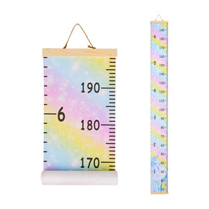 Wooden Children Height Ruler Wall Hanging Cartoon Pattern  Height Measure Ruler For Kids Growth Chart Table Home Wall Sticker