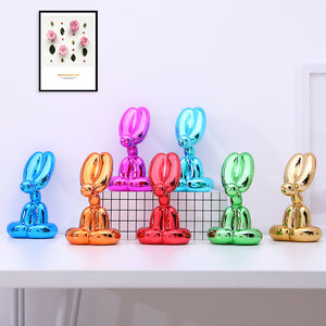 Nordic Abstraction Animal Decoration Jeff Koons Balloon Rabbit Series Resin Handicraft Home Decoration Sculpture