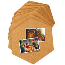 Load image into Gallery viewer, Corcho Pared Message Wood Tablica Korkowa Frame Bulletin Cork Board Home Hexagonal Square Circle Po Wall Home Decoration
