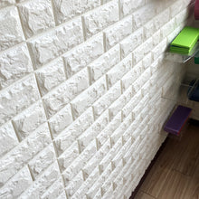 Load image into Gallery viewer, 3D Brick Wall Stickers Wallpaper Decor Foam Waterproof Wall Covering Wallpaper For Kids Living Room DIY Background
