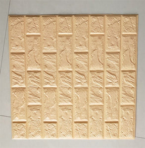 3D Brick Wall Stickers Wallpaper Decor Foam Waterproof Wall Covering Wallpaper For Kids Living Room DIY Background