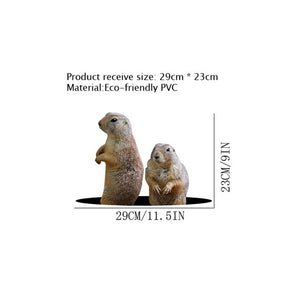 3D cute little animals wall sticker toilet cupboard fridge decorations wallpaper home decor little mouse giraffe animal stickers