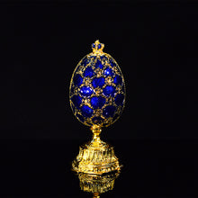 Load image into Gallery viewer, QIFU Russia Red Blue Green Faberge Egg and Miniature Castle in Crafts for Home Decor Gift
