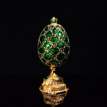 Load image into Gallery viewer, QIFU Russia Red Blue Green Faberge Egg and Miniature Castle in Crafts for Home Decor Gift
