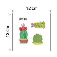 Load image into Gallery viewer, lovely Cactus potted plant switch/wall Stickers home decorations art Decals waterproof mural plant Cup sticker wallpaper
