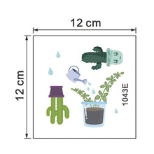 Load image into Gallery viewer, lovely Cactus potted plant switch/wall Stickers home decorations art Decals waterproof mural plant Cup sticker wallpaper
